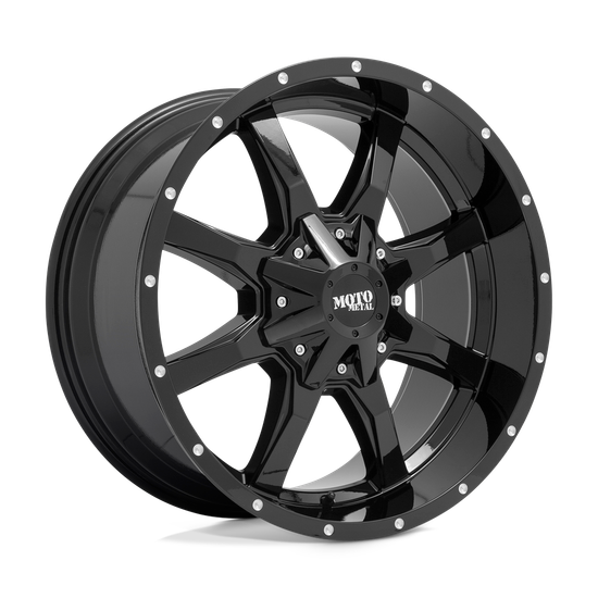 Moto Metal MO970 5x114.3 17x8 +50 Gloss Black Machined