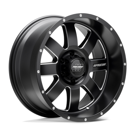 Pro Comp Alloys TRILOGY 5x139.7 20x10 -18 Satin Black Milled
