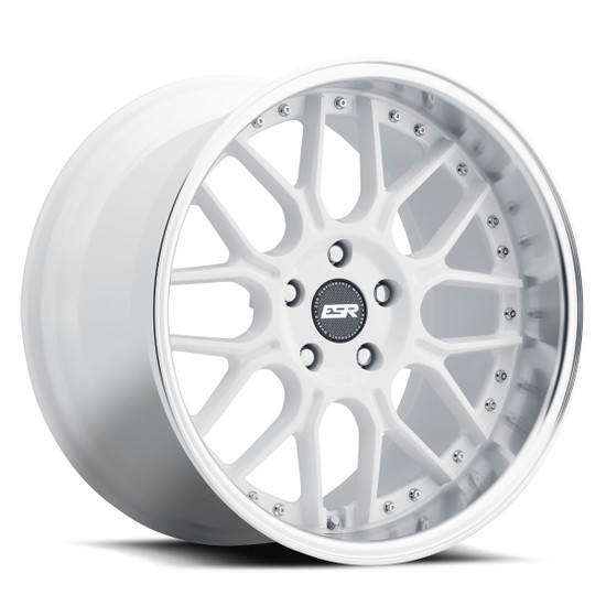 ESR Wheels CS18 Blank 19x10.5 BLANK Gloss White Machine Lip