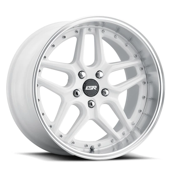 ESR Wheels CS15 Blank 19x8.5 +30 Gloss White Machine Lip