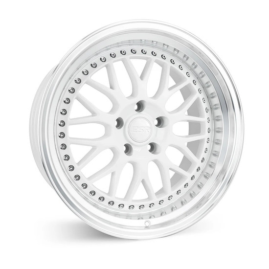 ESR Wheels SR01 5x112 19x9.5 +35 Gloss White Machine Lip
