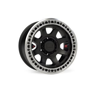 Teraflex OLYMPUS BEADLOCK 8x165.1 17x8.5 -12 Metallic Black W/ Mach Bl Ring