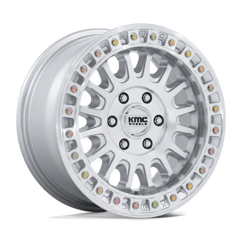 KMC IMS 6x135 17x8 +32 Gloss Silver W/ Machined Face