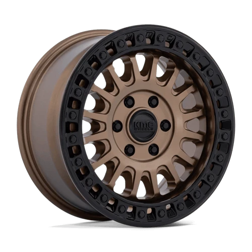 KMC IMS 6x130 17x8 +32 Matte Bronze W Gloss Black Lip