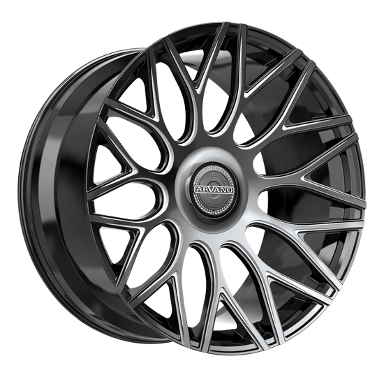 Arvano AXL-1 5x112 / 5x114.3 20x9 +32 Gloss Black & Milled