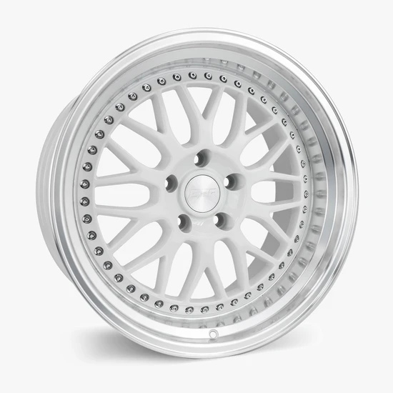ESR Wheels SR01 5x112 18x10.5 +15 Gloss White Machine Lip