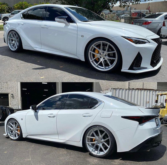 Aodhan AFF3 5x114.3 19x9.5 +35 Gloss Silver Machined Face