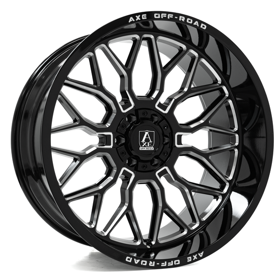 AXE WHEELS TITAN 8x165 20x10 -19 Gloss Black Milled