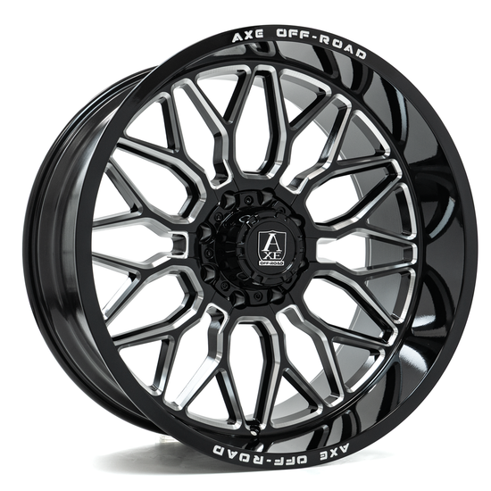 AXE WHEELS TITAN 8x180 22x10 -19 Gloss Black Milled