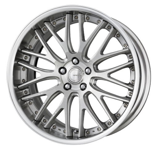 Work Gnosis Gr204 5x115 21x9+38 R Disk Brush Silver Clear