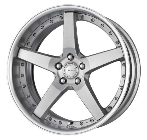 Work Gnosis Gr203 5x108 19x8+0 A Disk Brush Silver Clear