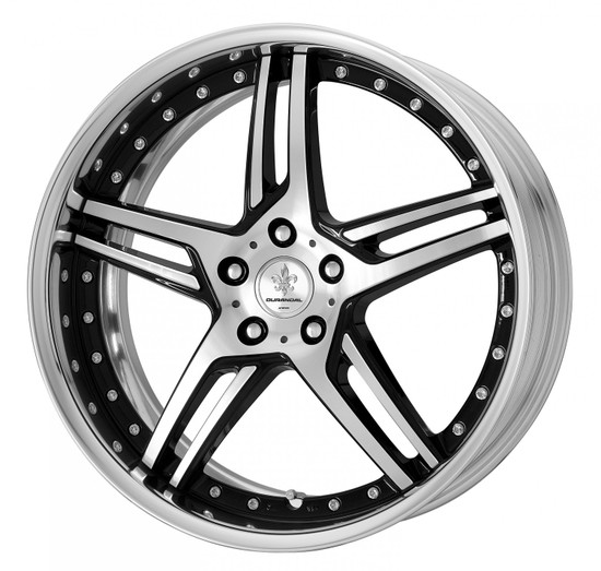 DURANDAL DD5.2 BLACK POLISHED 5x100 19X8.5 +25MM