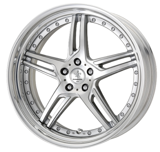 DURANDAL DD5.2 SILVER POLISHED 5x100 19X8.5 0MM