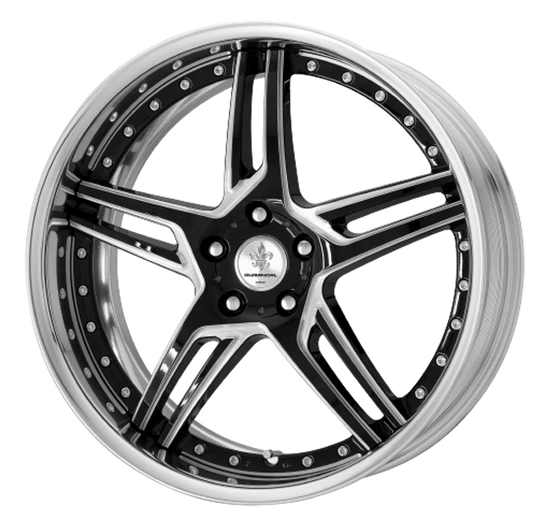 DURANDAL DD5.2 Machined Black Polished 5x112 19X8.5 +18MM