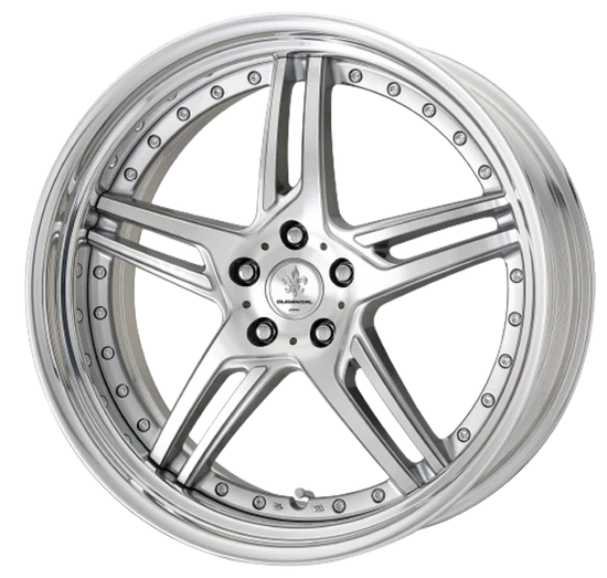 DURANDAL DD5.2 SILVER POLISHED 5x114.3 18X10.5 +74MM