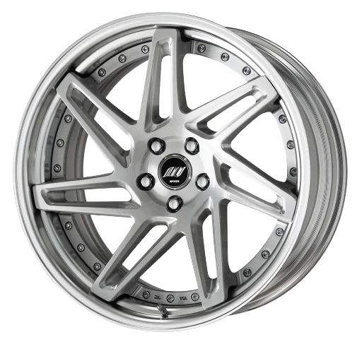 Work Zeast st3 5x112 20x8.5+38 T Disk Brush Silver Clear