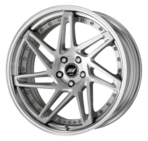 Work Zeast st3 5x115 20x9+0 H Disk Brush Silver Clear