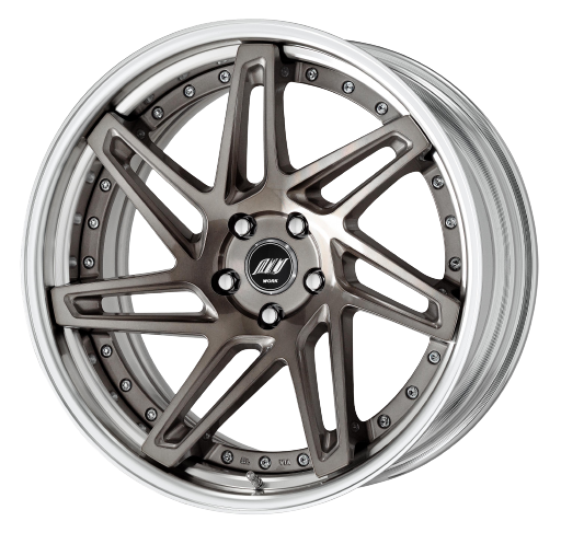 Work Zeast st3 5x112 20x9.5+12 R Disk Transparent Grey Polish