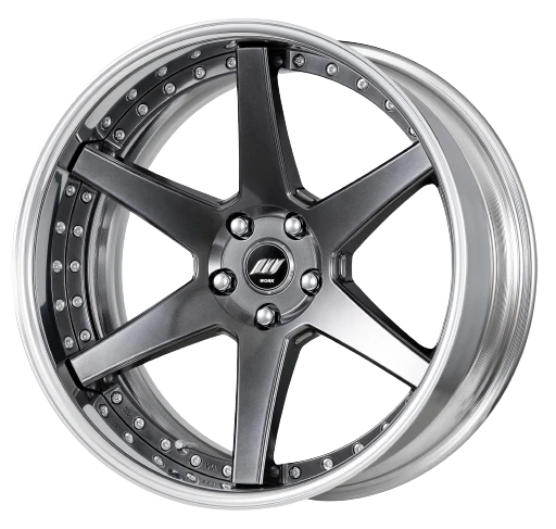 Work Zeast Black Label Bst1 5x112 19x8+38 T Disk Brilliant Silver Black
