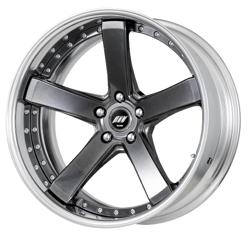 Work Zeast Black Label Bst2 5x112 20x10+38 S Disk Brilliant Silver Black