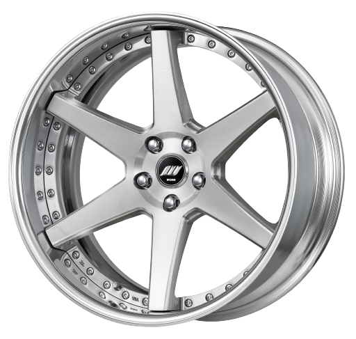 Work Zeast Black Label Bst1 5x112 20x11+12 R Disk Brush Silver Clear