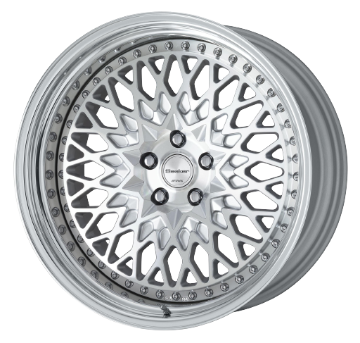 Work Gran Seeker Ccx 5x108 20x9.5+25 A Disk Machined Silver Polish