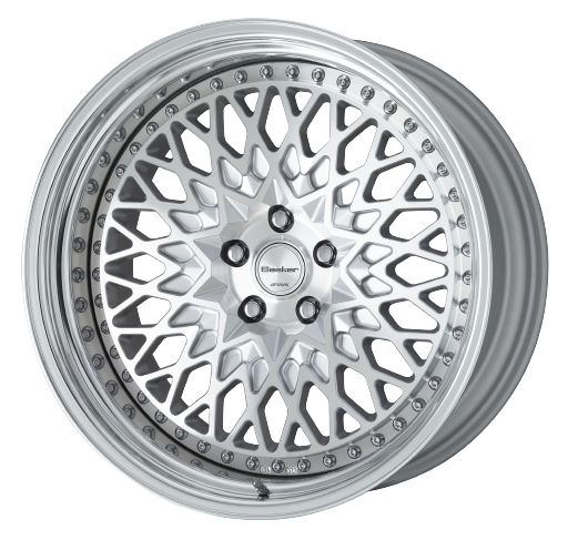 Work Gran Seeker Ccx 5x114.3 20x8+-6 R Disk Machined Silver Polish