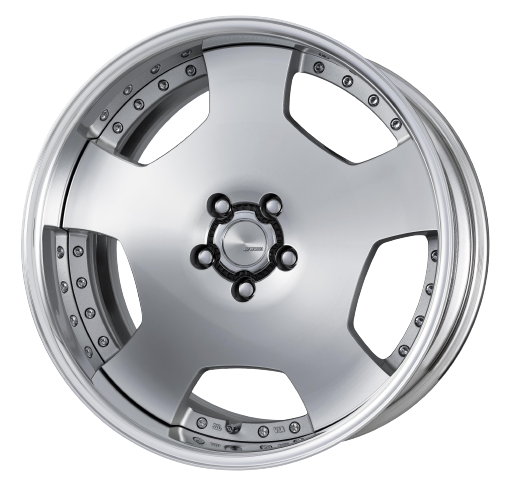 Work Lanvec Ld1 5x114.3 18x8.5+38 O Disk Machine Silver Polish
