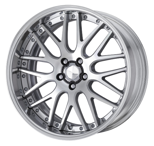 Work Lanvec Lm1 5x114.3 21x12.5+45 A Disk Machine Silver Polish