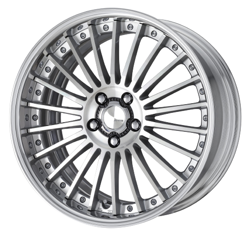 Work Lanvec Lf1 5x100 18x7+45 O Disk Machine Silver Polish
