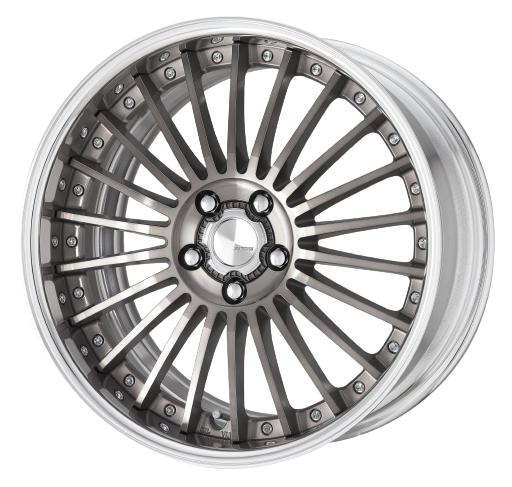 Work Lanvec Lf1 5x114.3 19x11.5+38 A Disk Trans Gray Polish