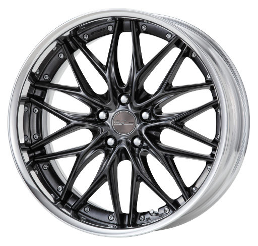 Work Schwert Quell 5x114.3 20x9.5+22 O Disk Brilliant Silver Black