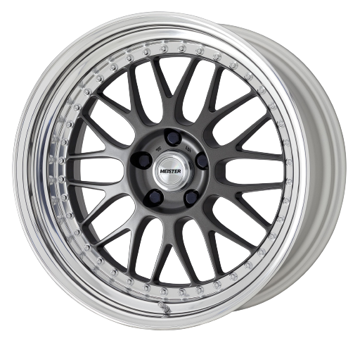 Work Meister M1 3p 5x112 18x11.5-47 R Disk Matte Gunmetal