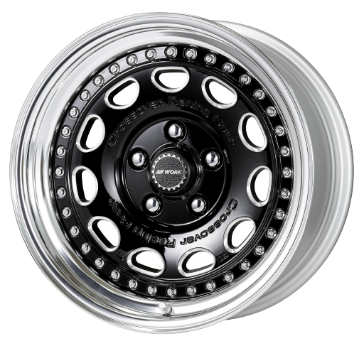 Work Crag Galvatre 5x114.3 16x8.5 +6 o disk black chamfer machine