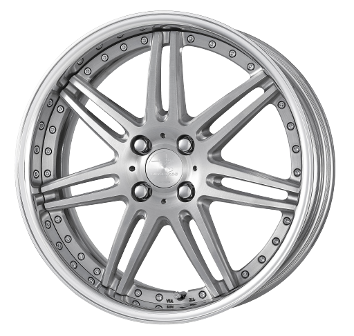 Work Rizaltado Spoke 2 4x100 16x9+38 A Disk Brush Silver Clear