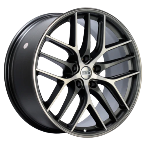 BBS CC-R 5x112 19x8.5+40 Graphite w/ Diamond Cut Face