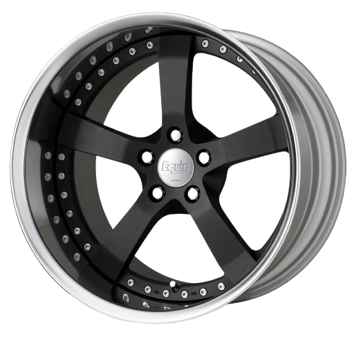 WORK Equip E05 Black Anodized Wheel — Front Face