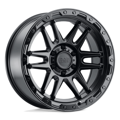 Black Rhino APACHE 5X127 18X9 +2 MATTE BLACK W/ BLACK BOLTS