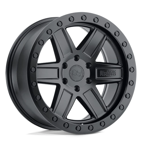 Black Rhino ATTICA 5X150 18X9.5 +12 MATTE BLACK W/ BLACK RING