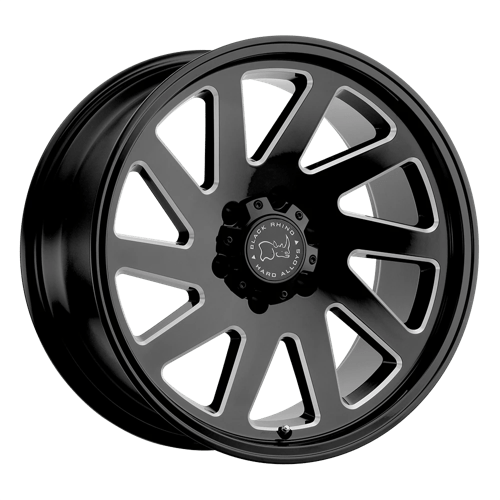 Black Rhino THRUST 5X150 18X9.5 +6 GLOSS BLACK W/ MILLED SPOKES