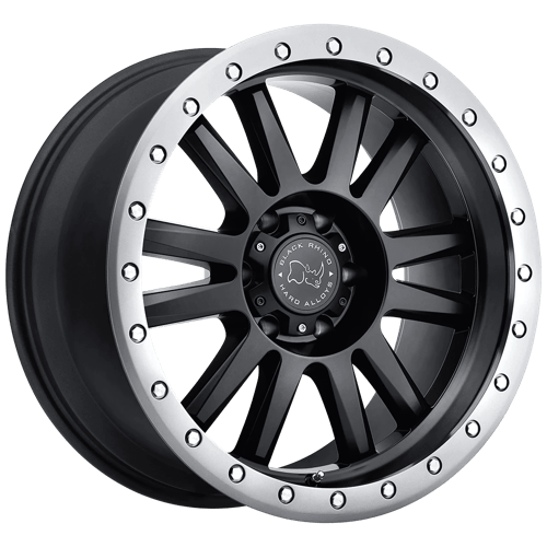 Black Rhino TANAY 5X127 17X9 -12 MATTE BLACK W/ MATTE GRAPHITE LIP
