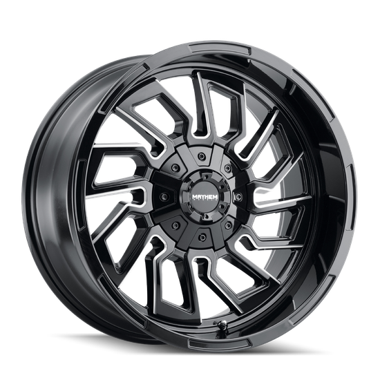 Mayhem Flywheel 8111 8x170 22x10-19 Gloss Black/Milled Spokes