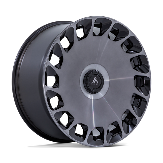 Asanti Black ABL-45 ARISTOCRAT 5X112/5X114.3 20X9 +35 GLOSS BLACK MACHINED FACE WITH DDT