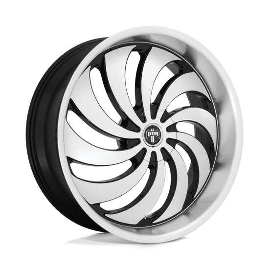 DUB 1PC S243 COJONES BLANK 24X10 +5 GLOSS BLACK MACHINED