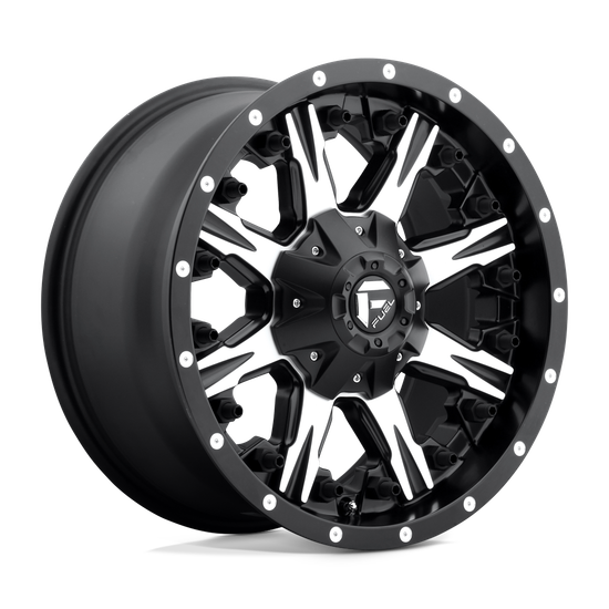 Fuel 1PC D541 NUTZ 8X165.1 20X9 +1 MATTE BLACK MACHINED