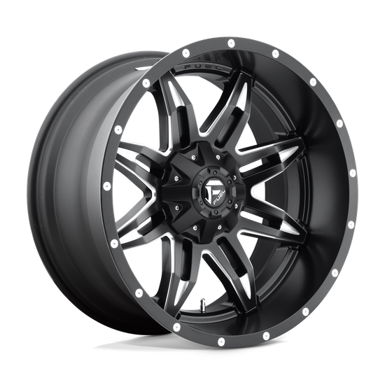 Fuel 1PC D567 LETHAL 8X180 20X10 -12 MATTE BLACK MILLED