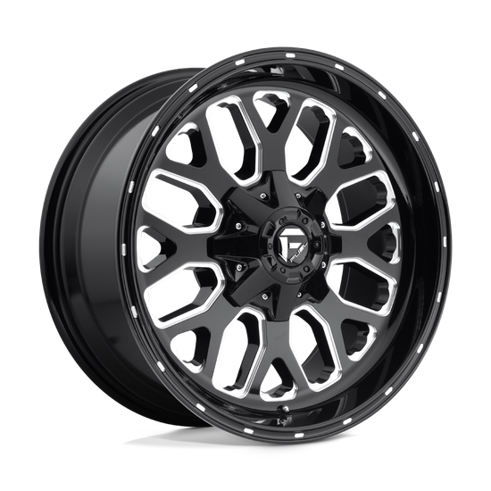 Fuel 1PC D588 TITAN 8X165.1 20X10 -18 GLOSS BLACK MILLED