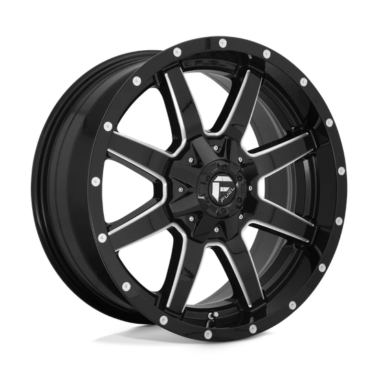 Fuel 1PC D610 MAVERICK 8X170 22X10 +10 GLOSS BLACK MILLED