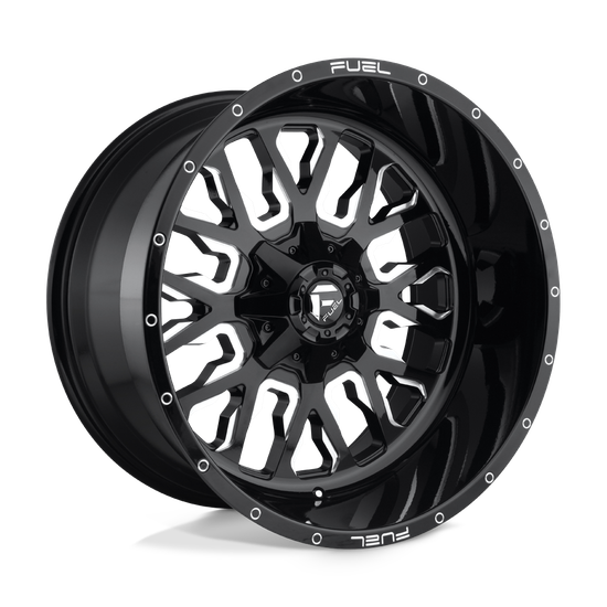 Fuel 1PC D611 STROKE 5X139.7/5X150 18X9 +1 GLOSS BLACK MILLED