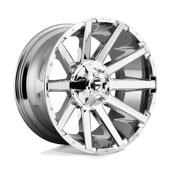 Fuel 1PC D614 CONTRA 8X170 22X10 -18 CHROME PLATED
